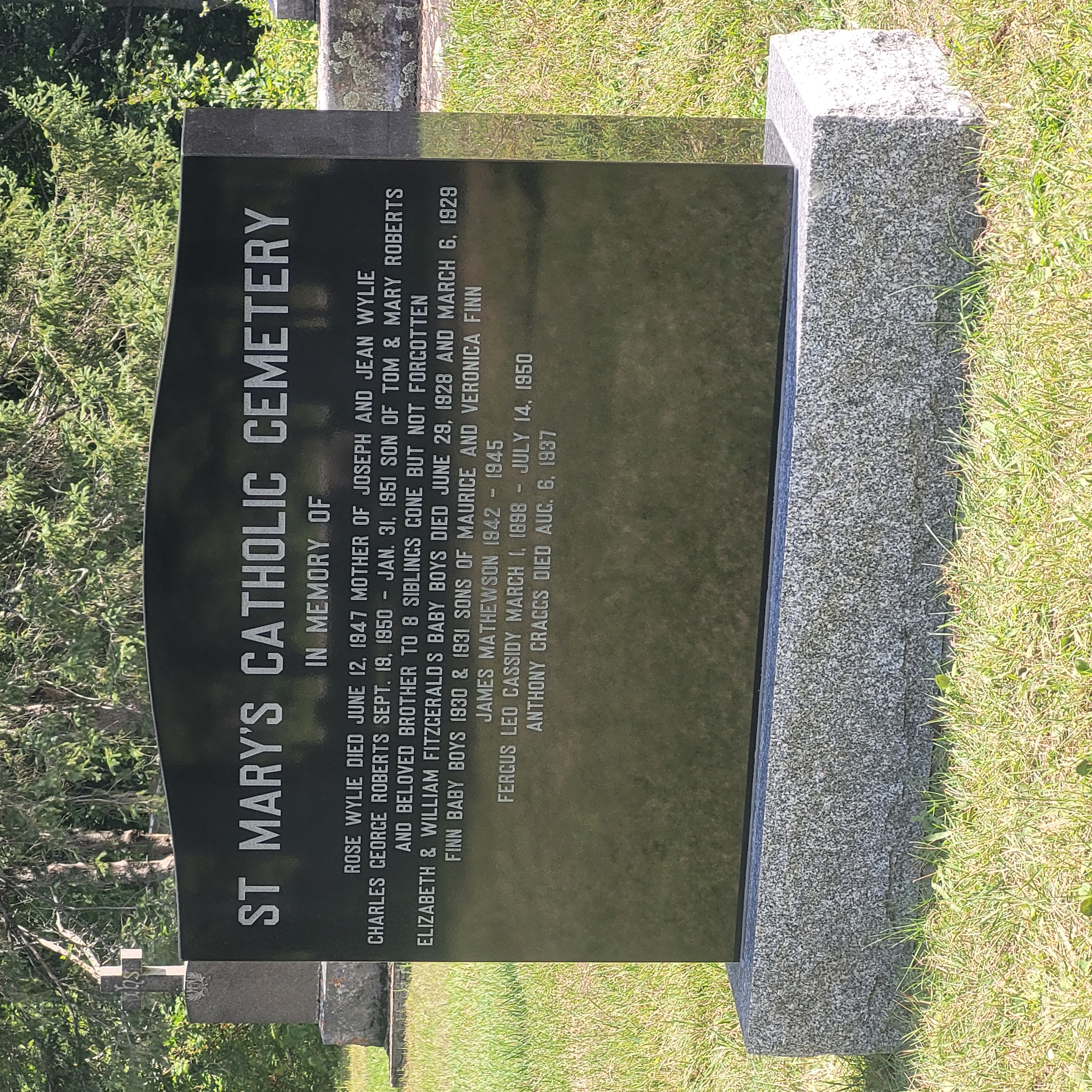 Headstone Memorial